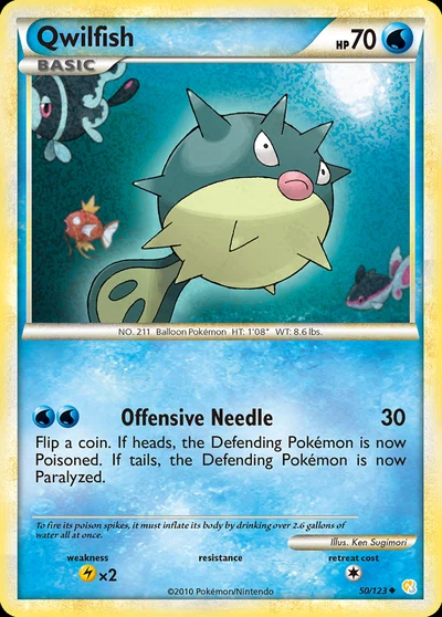 Qwilfish – HeartGold & SoulSilver nr 050/123 (Standard)