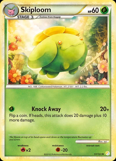 Skiploom – HeartGold & SoulSilver nr 051/123 (Standard)