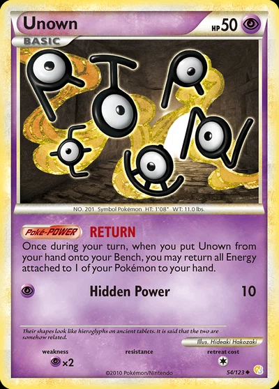 Unown – HeartGold & SoulSilver nr 054/123 (Standard)