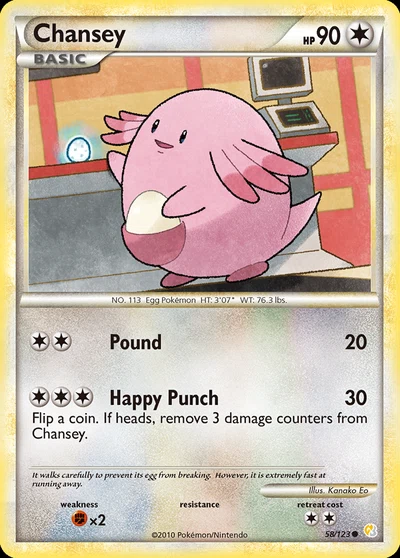 Chansey – HeartGold & SoulSilver nr 058/123 (Standard)