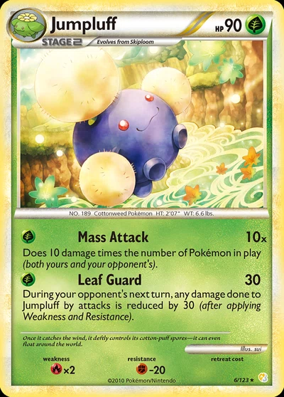 Jumpluff – HeartGold & SoulSilver nr 006/123 (Standard)