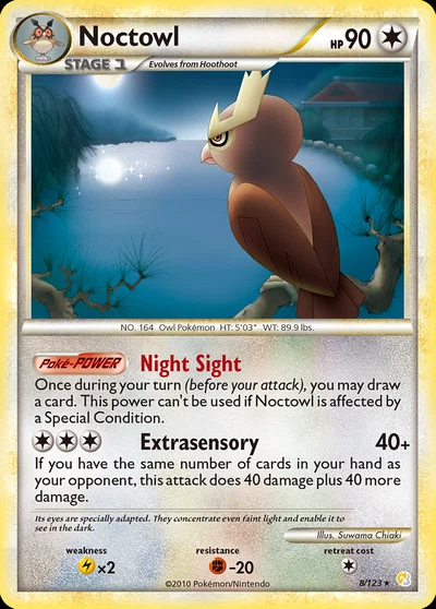 Noctowl – HeartGold & SoulSilver nr 008/123 (Standard)