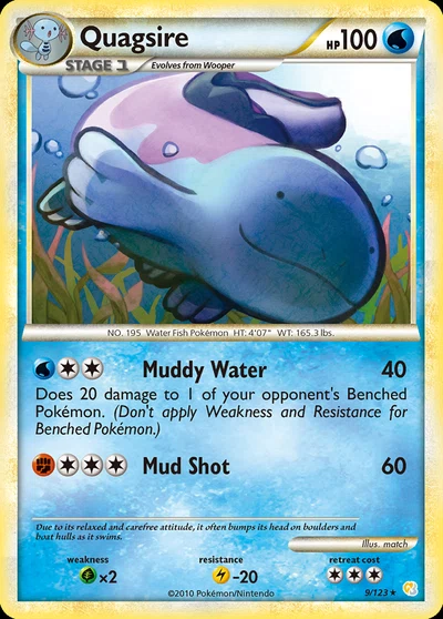 Quagsire – HeartGold & SoulSilver nr 009/123 (Standard)