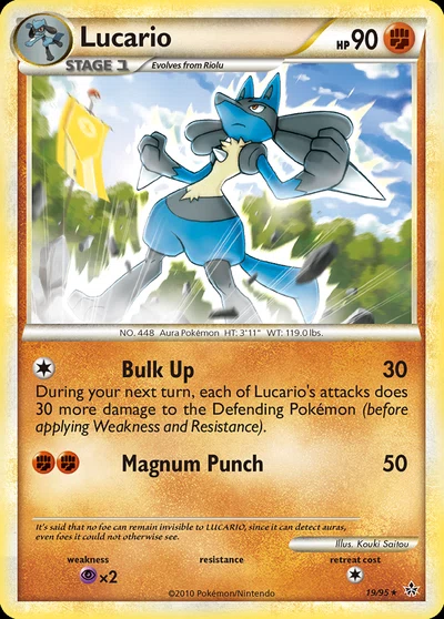 Lucario – HS—Unleashed nr 019/095 (Standard)