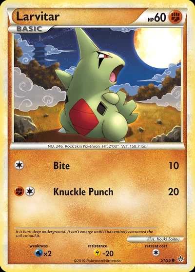 Larvitar – HS—Unleashed nr 051/095 (Standard)