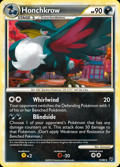 Honchkrow – HS—Undaunted nr 015/090 (Standard)