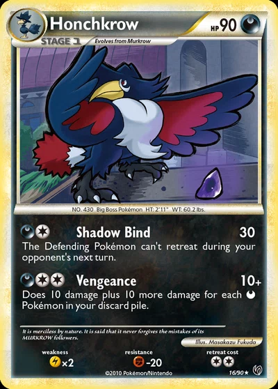 Honchkrow – HS—Undaunted nr 016/090 (Standard)