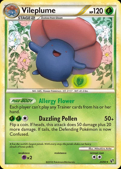 Vileplume – HS—Undaunted nr 024/090 (Standard)