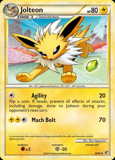 Jolteon – HS—Undaunted nr 028/090 (Standard)