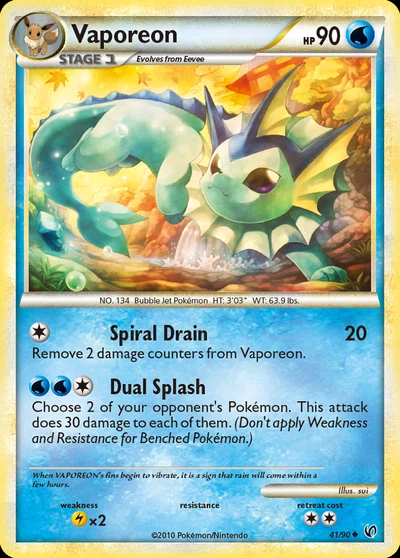 Vaporeon – HS—Undaunted nr 041/090 (Standard)