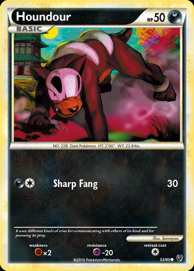 Houndour – HS—Undaunted nr 053/090 (Standard)