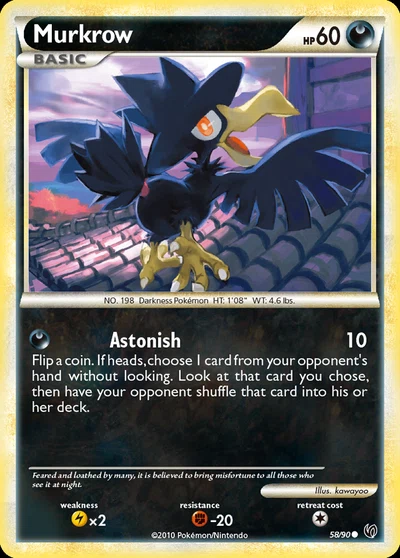 Murkrow – HS—Undaunted nr 058/090 (Standard)