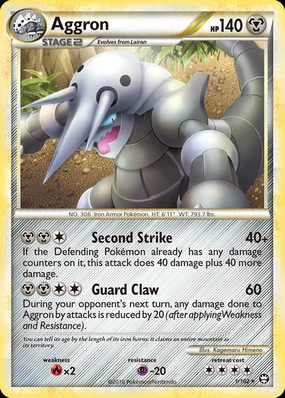 Aggron – HS—Triumphant nr 001/102 (Standard)