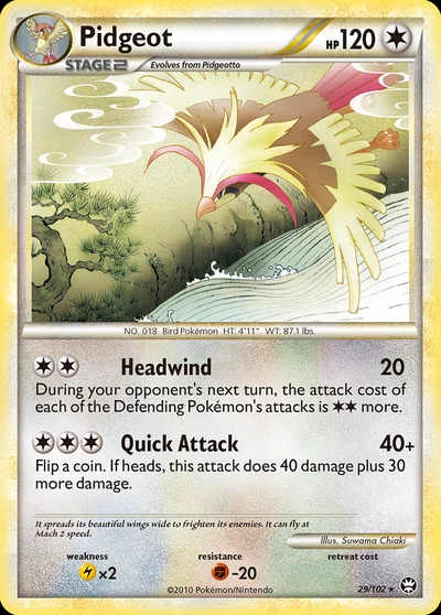 Pidgeot – HS—Triumphant nr 029/102 (Standard)