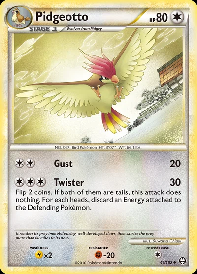 Pidgeotto – HS—Triumphant nr 047/102 (Standard)