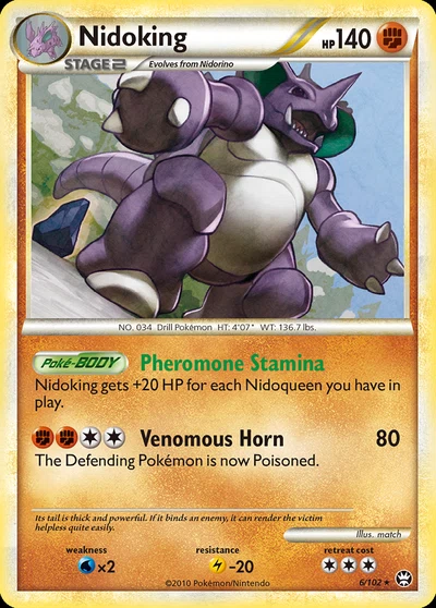 Nidoking – HS—Triumphant nr 006/102 (Standard)