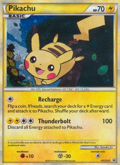 Pikachu – HGSS Black Star Promos nr HGSS03 (Standard)