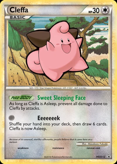 Cleffa – HGSS Black Star Promos nr HGSS12 (Standard)