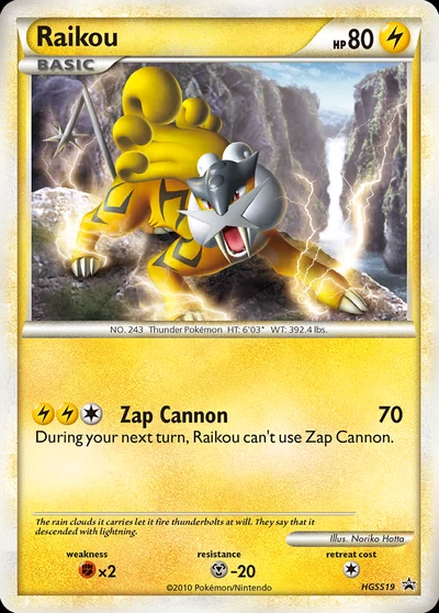 Raikou – HGSS Black Star Promos nr HGSS19 (Standard)