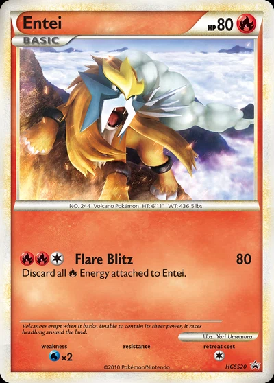 Entei – HGSS Black Star Promos nr HGSS20 (Standard)