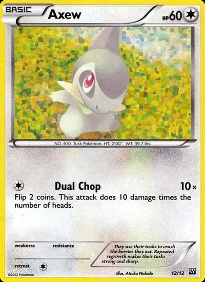 Axew – McDonald's Collection 2012 nr 012/012 (Standard)