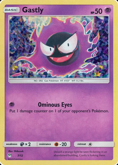 Gastly – McDonald's Collection 2019 nr 007/012 (Standard)