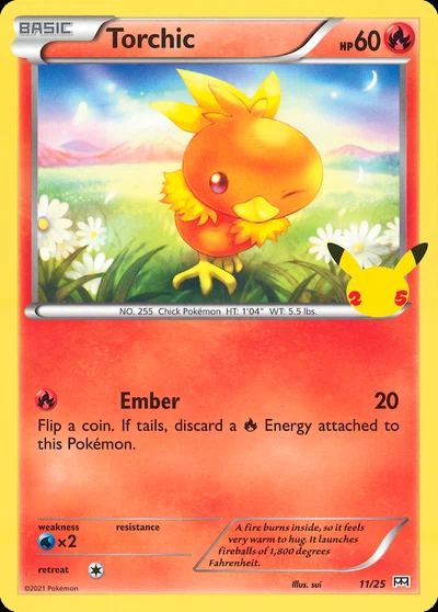 Torchic – McDonald's Collection 2021 nr 011/025 (Standard)