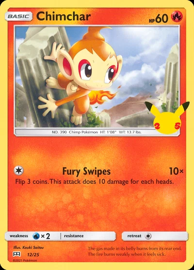 Chimchar – McDonald's Collection 2021 nr 012/025 (Standard)