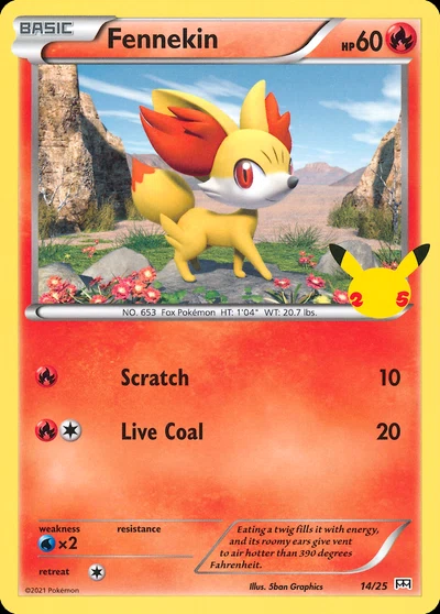 Fennekin – McDonald's Collection 2021 nr 014/025 (Standard)