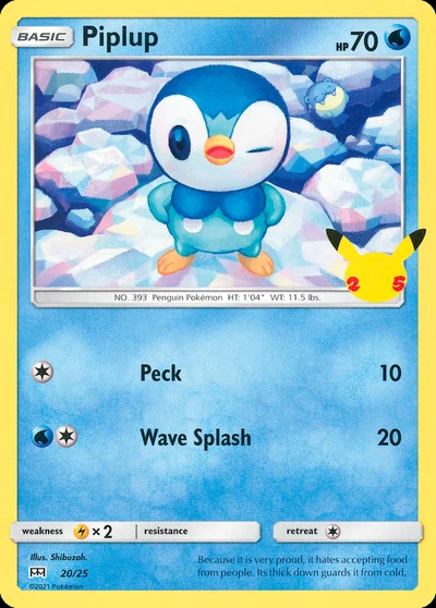 Piplup – McDonald's Collection 2021 nr 020/025 (Standard)