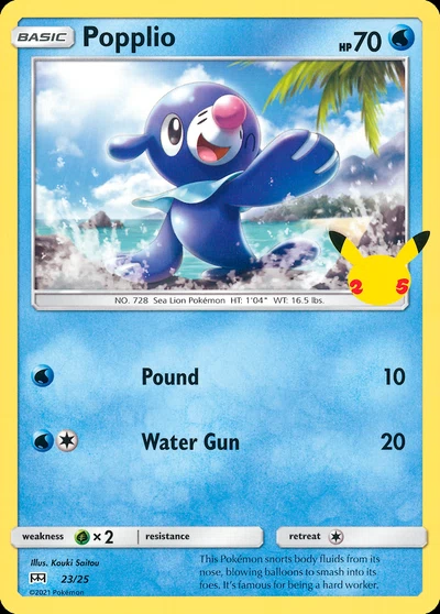 Popplio – McDonald's Collection 2021 nr 023/025 (Standard)