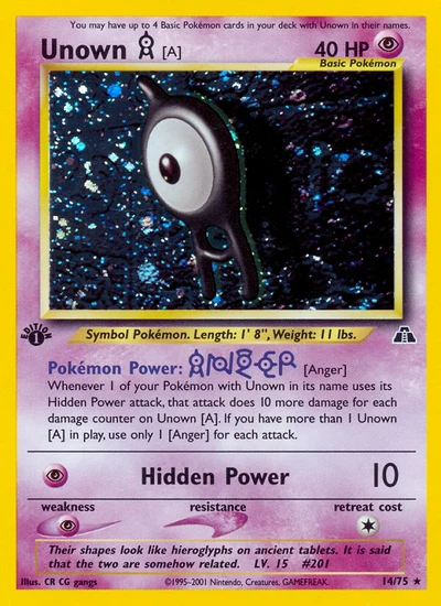 Unown [A] – Neo Discovery nr 014/075 (Standard)