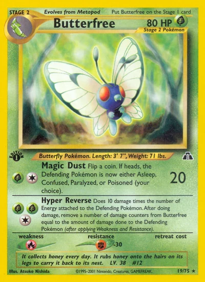 Butterfree – Neo Discovery nr 019/075 (Standard)