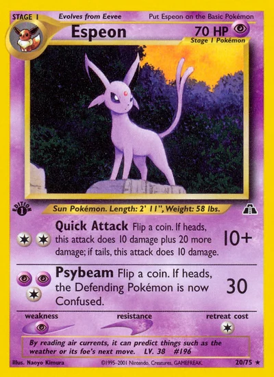 Espeon – Neo Discovery nr 020/075 (Standard)