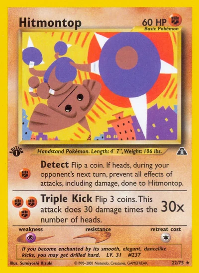 Hitmontop – Neo Discovery nr 022/075 (Standard)