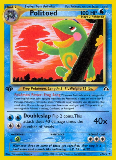 Politoed – Neo Discovery nr 027/075 (Standard)
