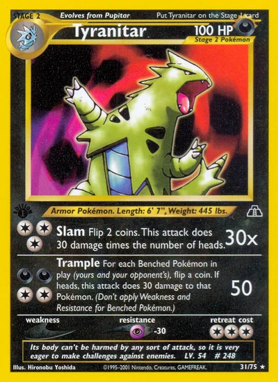 Tyranitar – Neo Discovery nr 031/075 (Standard)