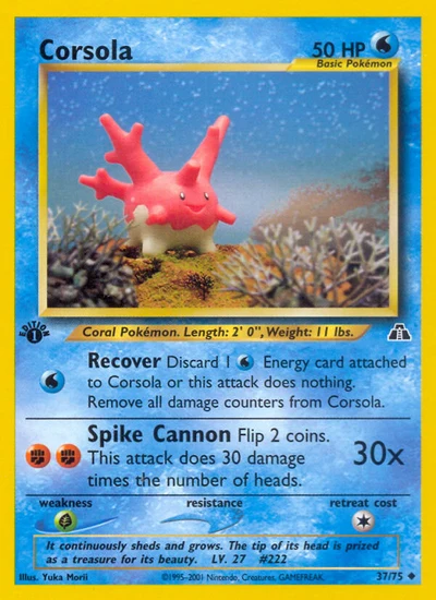 Corsola – Neo Discovery nr 037/075 (Standard)