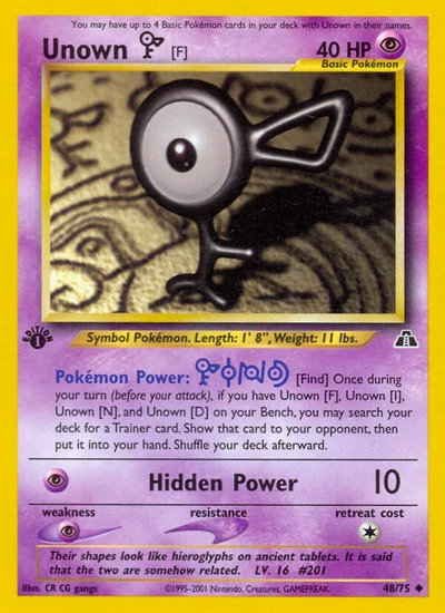 Unown [F] – Neo Discovery nr 048/075 (Standard)
