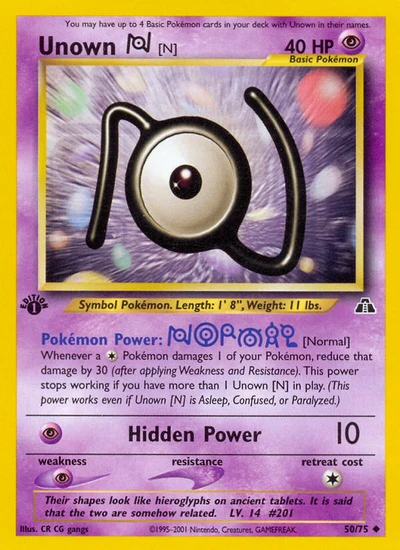 Unown [N] – Neo Discovery nr 050/075 (Standard)