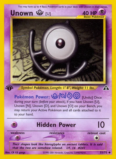 Unown [U] – Neo Discovery nr 051/075 (Standard)