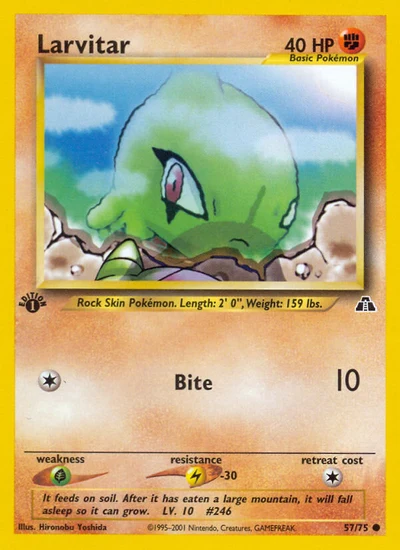 Larvitar – Neo Discovery nr 057/075 (Standard)