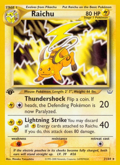 Raichu – Neo Revelation nr 021/064 (Standard)