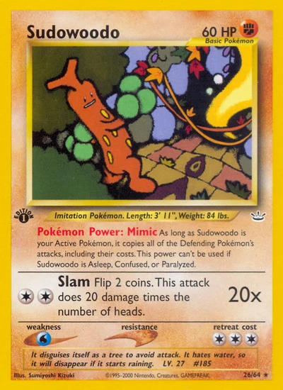Sudowoodo – Neo Revelation nr 026/064 (Standard)