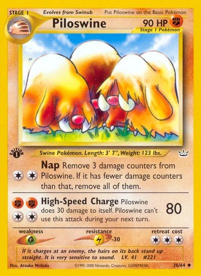 Piloswine – Neo Revelation nr 036/064 (Standard)