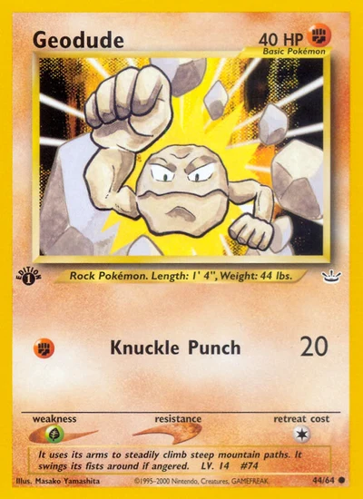 Geodude – Neo Revelation nr 044/064 (Standard)
