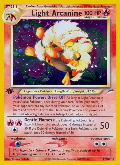Light Arcanine – Neo Destiny nr 012/105 (Standard)