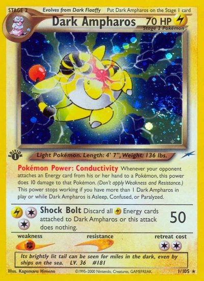 Dark Ampharos – Neo Destiny nr 001/105 (Standard)