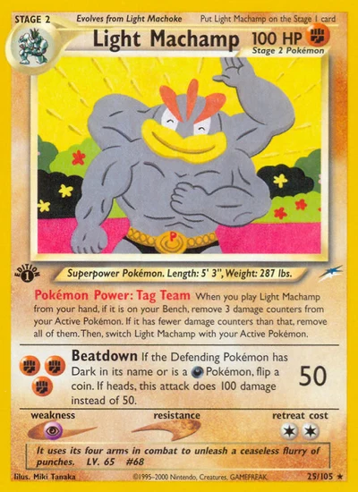 Light Machamp – Neo Destiny nr 025/105 (Standard)