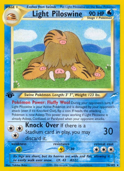 Light Piloswine – Neo Destiny nr 026/105 (Standard)